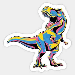 Pop Art Dinosaur Sticker